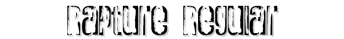 Rapture Regular font